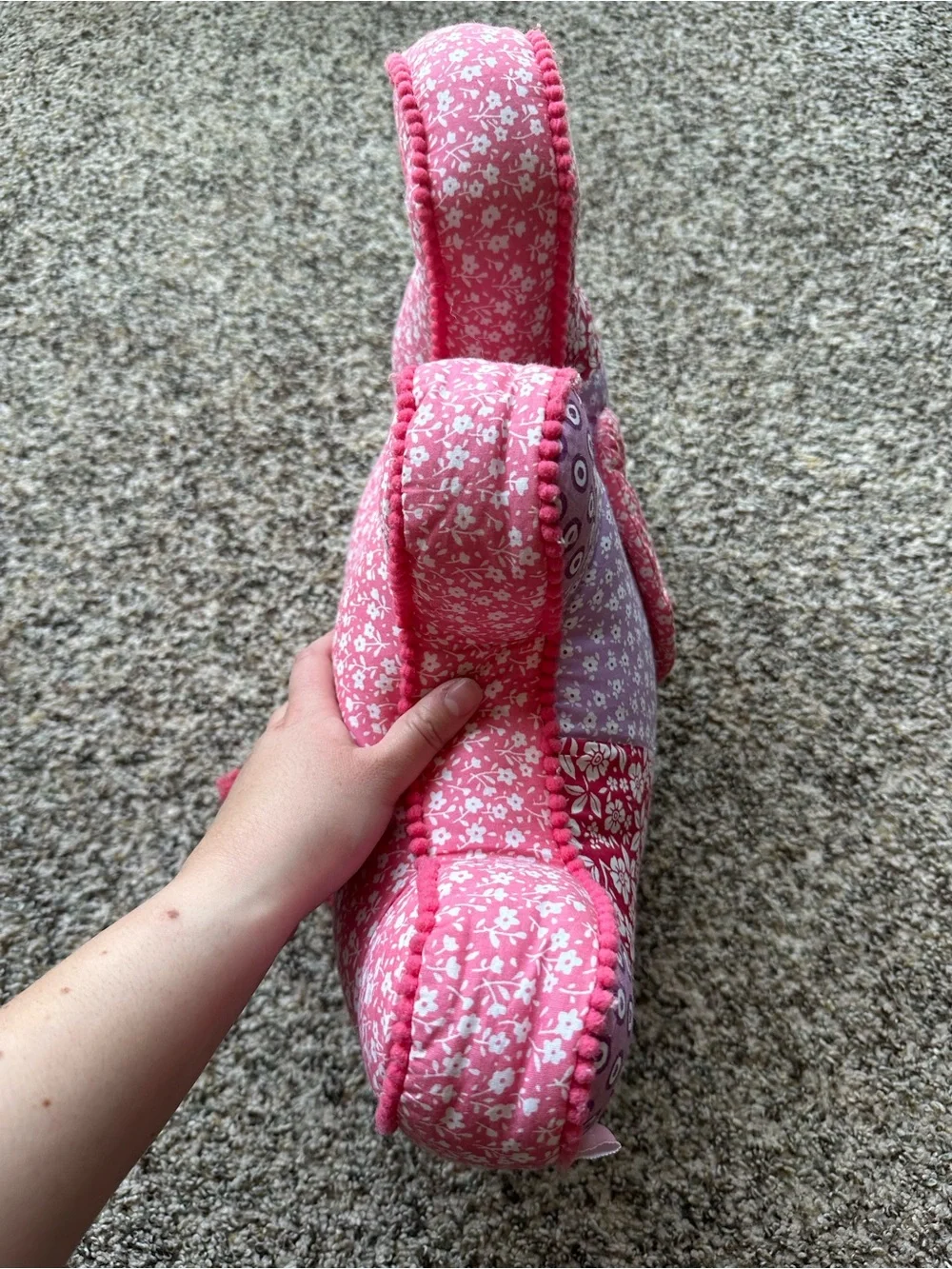 Lil pixies patchwork elephant pillow